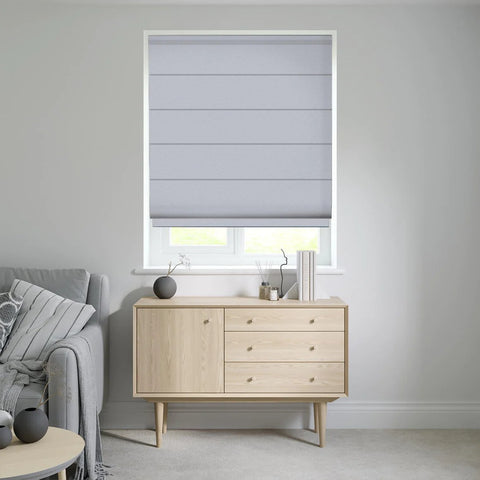 Magnificent Silver Roman Blinds