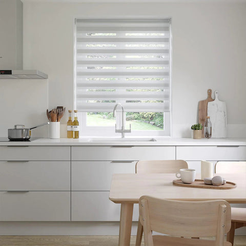 Hampshire White Day & Night Blinds