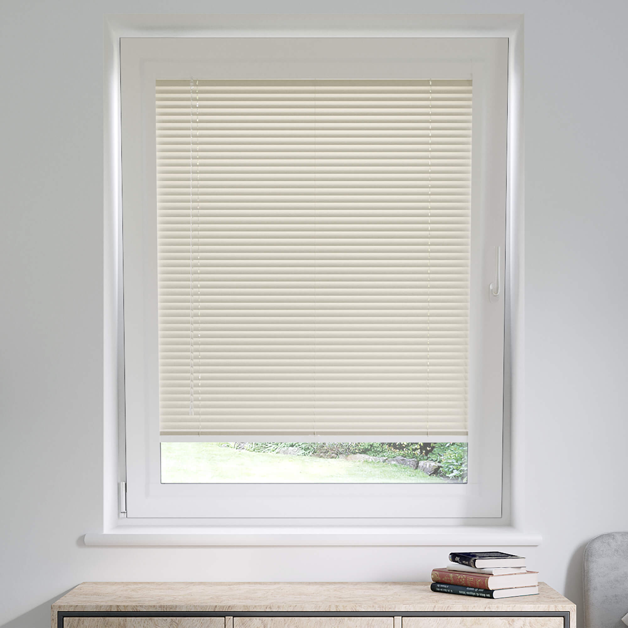 Buy Perfect Fit Soft Sand Cream Venetian Blinds 25mm – Blinds4You