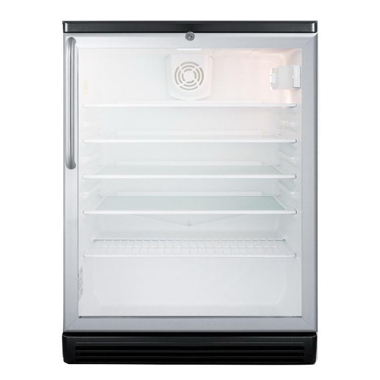 Summit SCR600BGLBITB Flexible Design Beverage Refrigerator