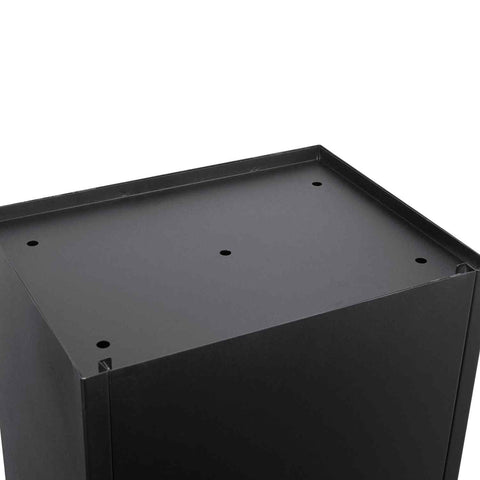 Barska MPB-500 Parcel Box With Drop Slot in Black Body Pre-Drilled Mounting Holes Lifestyle Photo