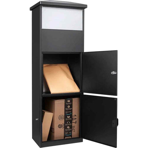 Barska MPB-600 Parcel Box with Drop Slot and Package Compartment Lifestyle Photo