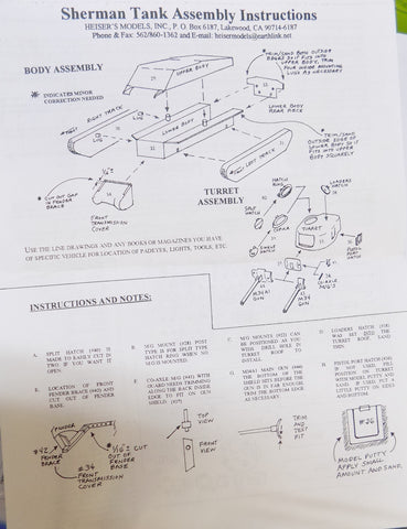 Sherman instructions