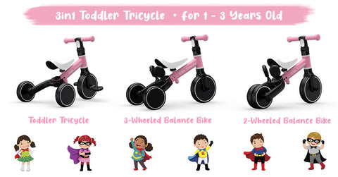 Toddler Tricycles For 1-3 Years | Riding Toys For 2 Year Olds | XIAPIA