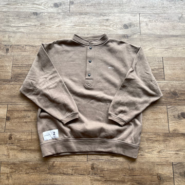 いため W)taps - 試着のみ ディセンダント henley neck sweatshirt Mの