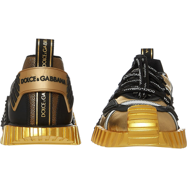 DOLCE & GABBANA Gold & Black Abstract Trainers – Veronique Luxury  Collections