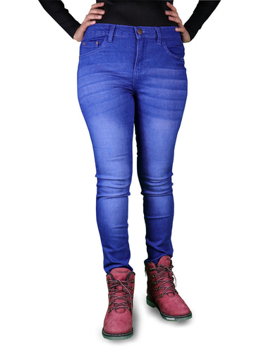 Fleece lined denim skinny jeggings in a fit style. Composition: 76% Cotton,  22% Polyester, 2% Spandex Pack Breakdown: 6pcs/pack. 2S: 2M: 2L, 7300027