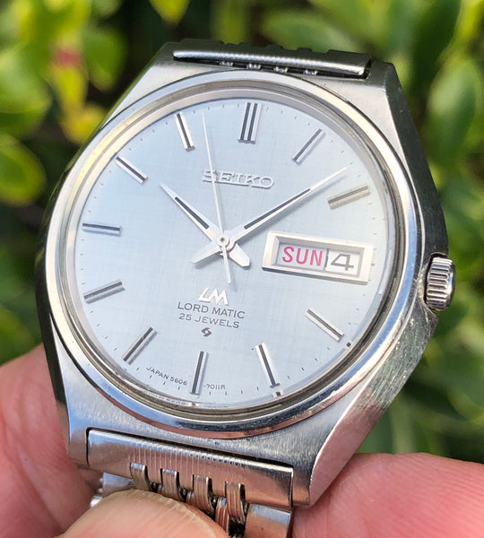 Lord Matic 5606-7010 Weekdater from August 1970 – classicseiko