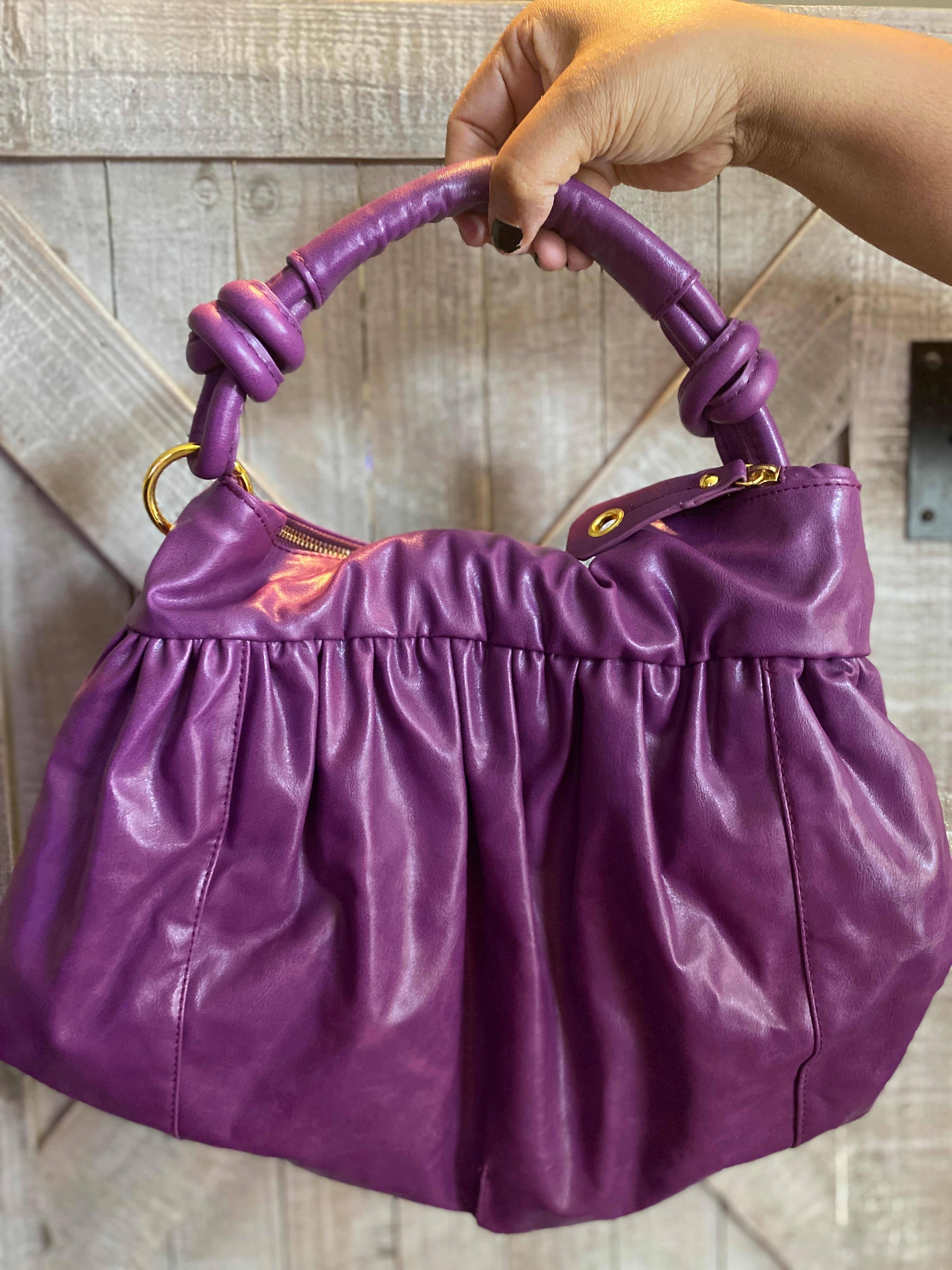 Purple Mark Handbag:Thrift Snooping Every Funky Thang Possible For The Boutique!