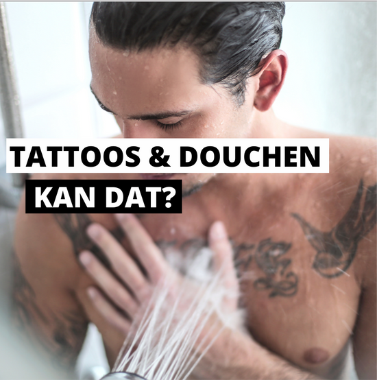 Mag je douchen met je net gezette tattoo?