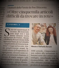 Articolo giornale secolo xix- Merceria Fassio-Genova