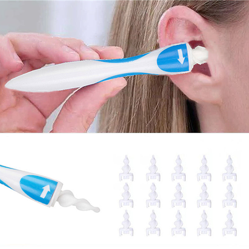 Hot Ear Cleaner Silicon Ear Spoon Tool Set 16 Pcs Care Soft Spiral Health Tools