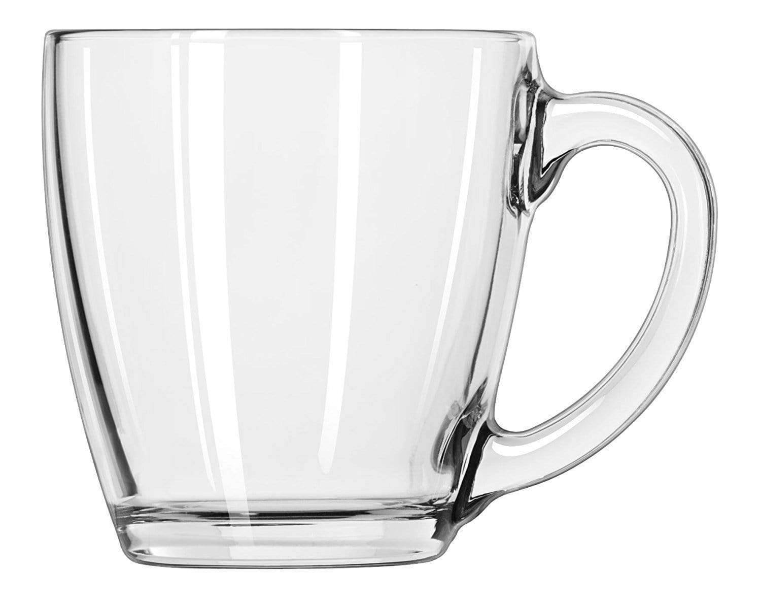 Promotional 13 oz Clear Glass Coffee Mug $5.64