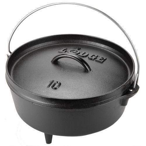 Lodge Pro Logic Cast Iron 7 qt. Dutch Oven w/Spiral Bail and Iron Cove -  Kitchen & Company