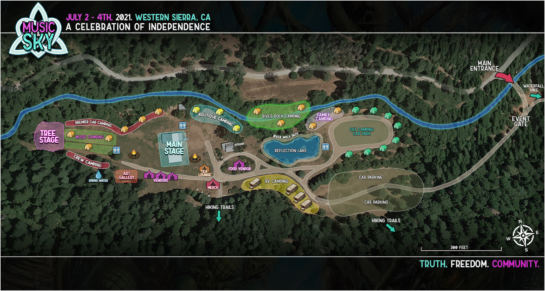 Event Map Music and Sky