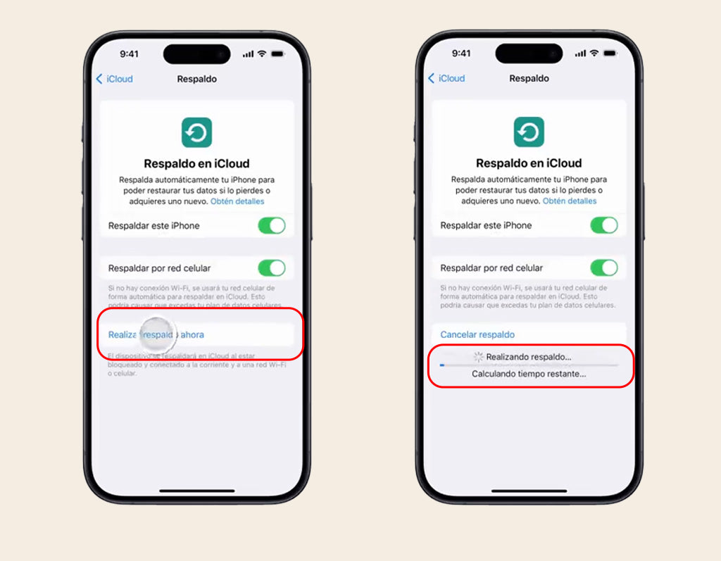 paso 3 para pasar copia de seguridad de tu iPhone