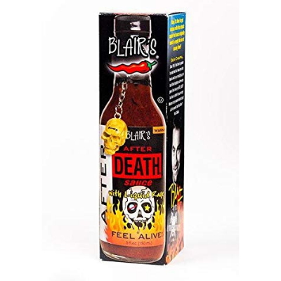 Blair's Original Death Sauce with Chipotle and Skull Keychain