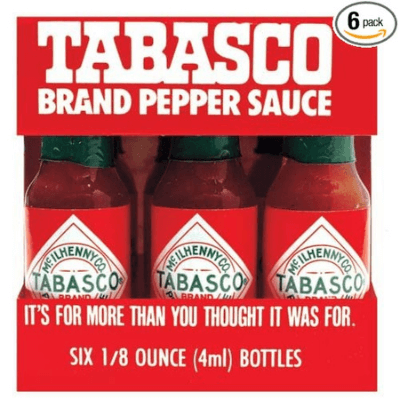 Tabasco Sauce Keychain Keyring Key Ring with FREE Mini 1/8 Oz Bottle of  Original Hot Sauce Perfect for Pocket, Purse, or Travel - Miami Hat Shop