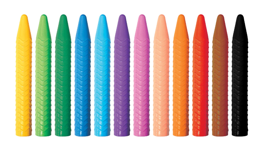 10 ct. Triangle Jumbo Crayons - Washable Triangular Crayons