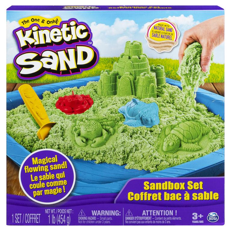 Kinetic Sand Rainbow Unicorn Castle 5oz - Stretchy Soft Moving Sand-Li