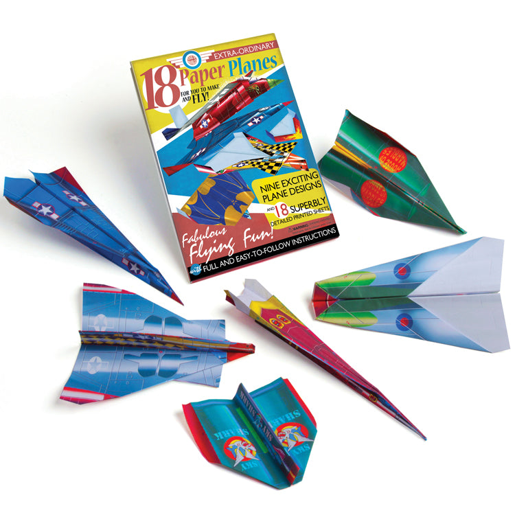 36pcs Origami Paper Airplanes Kit With Pilot Stickers,easter Gifts