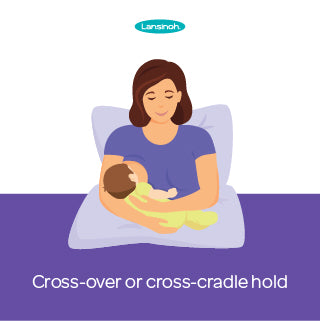 Cross Over Cradle Hold Breastfeeding Position