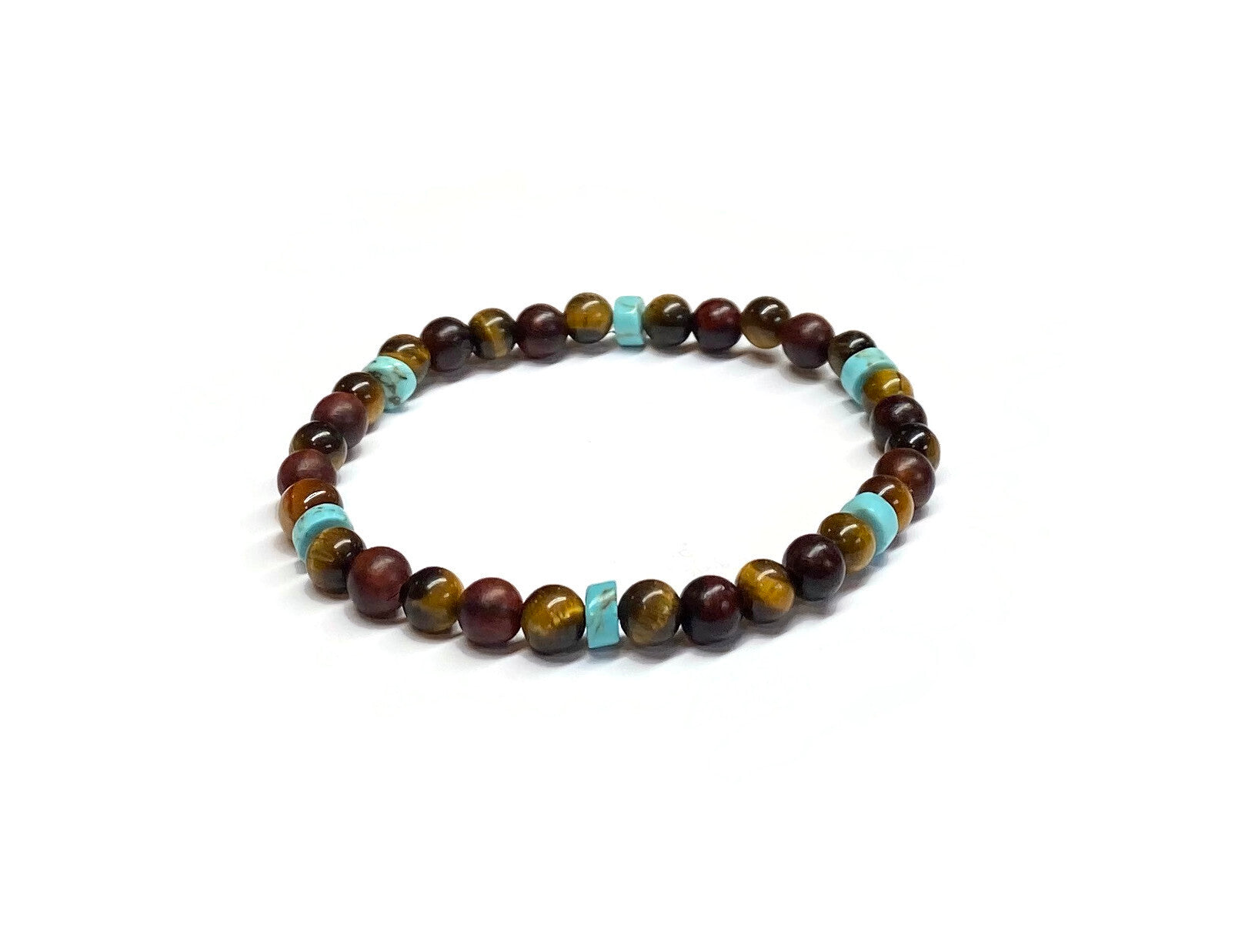 turquoise and tiger eye bracelet