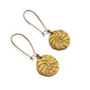 Boho Arched Golden Grass Earrings