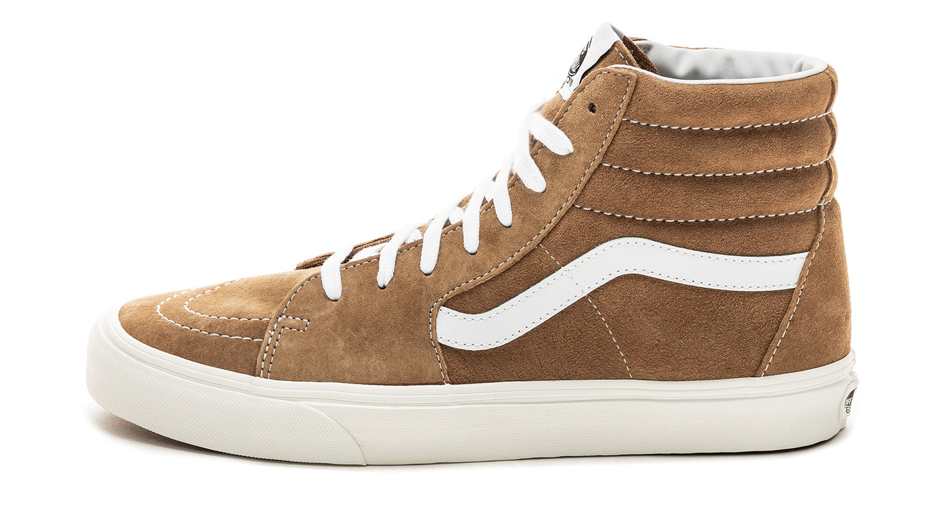 vans sk8 hi brown suede