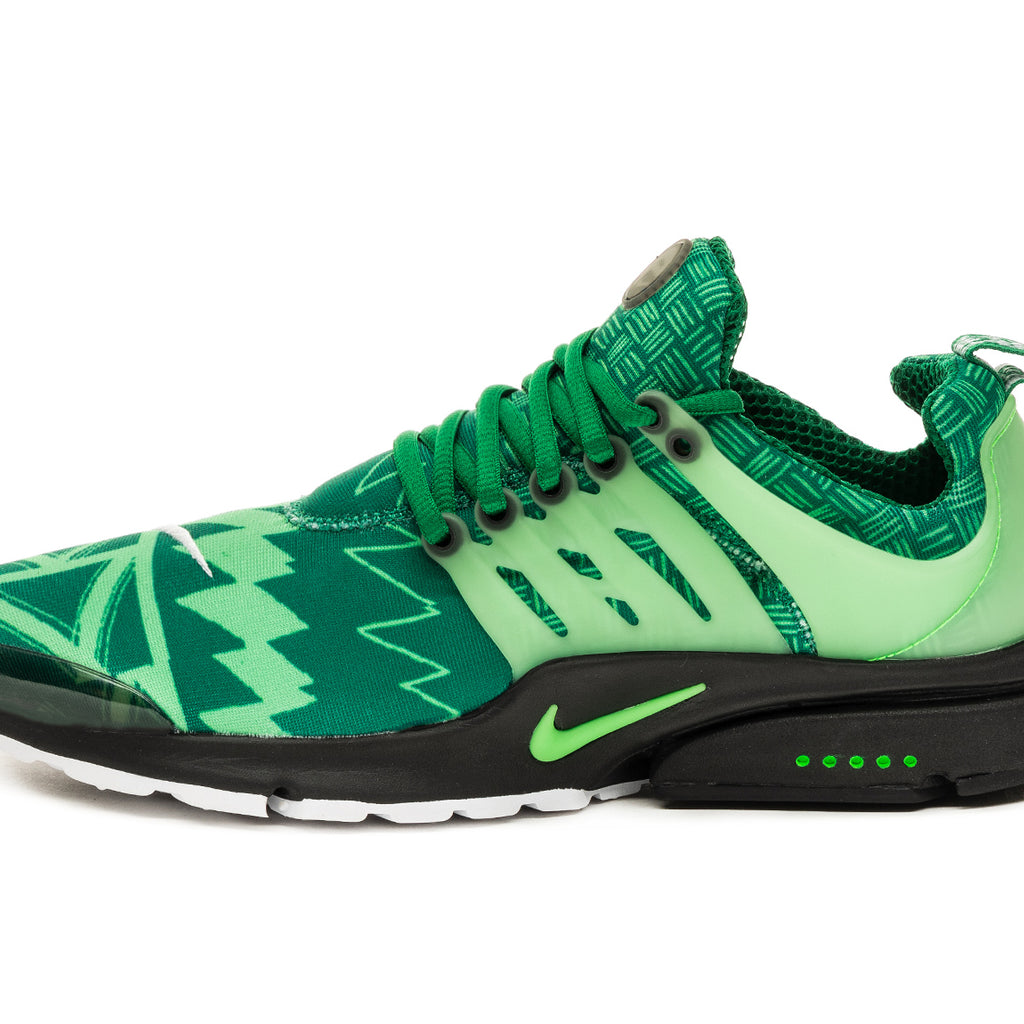 nike presto green and black