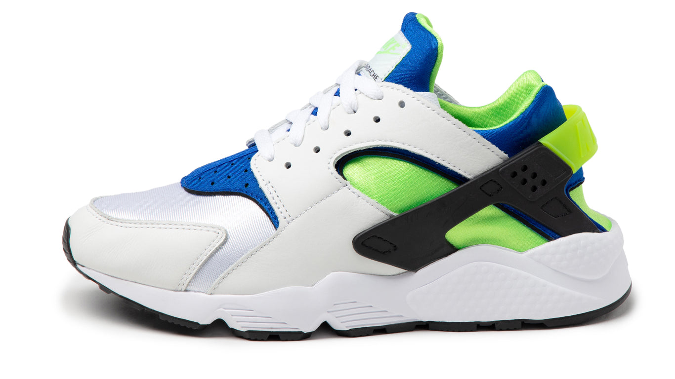 nike air huarache blue green