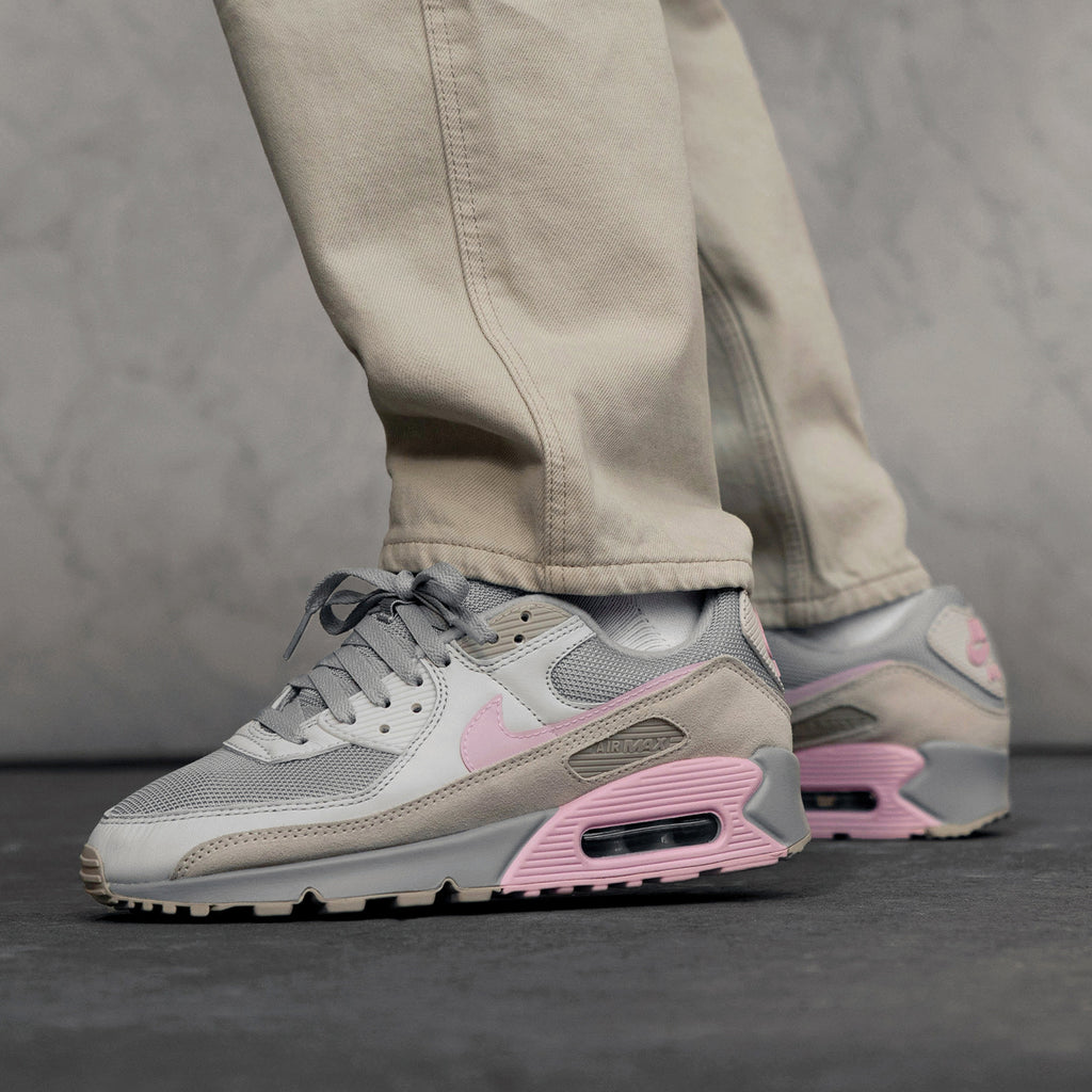 grey and pink air max 90