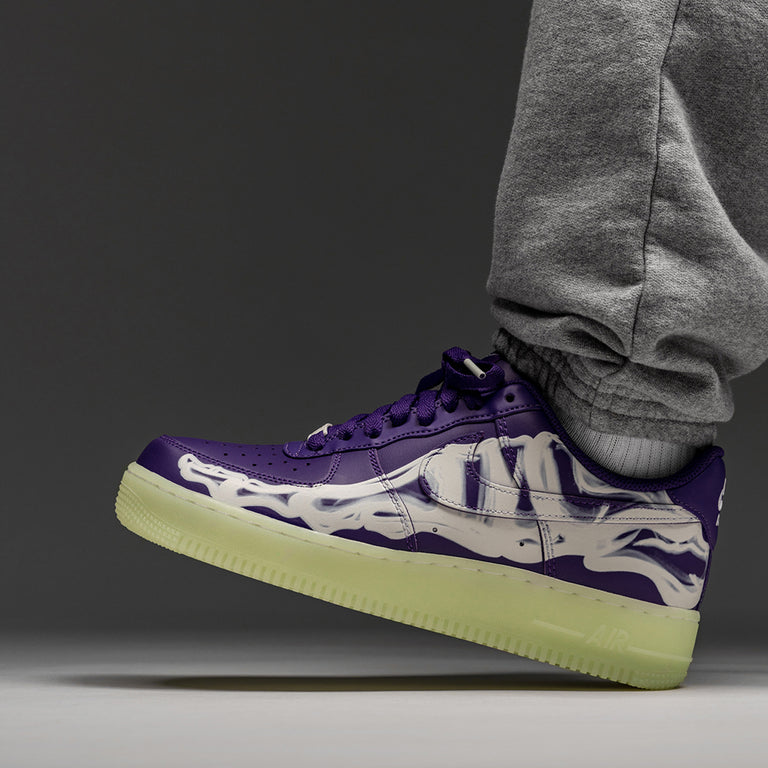 nike skeleton purple