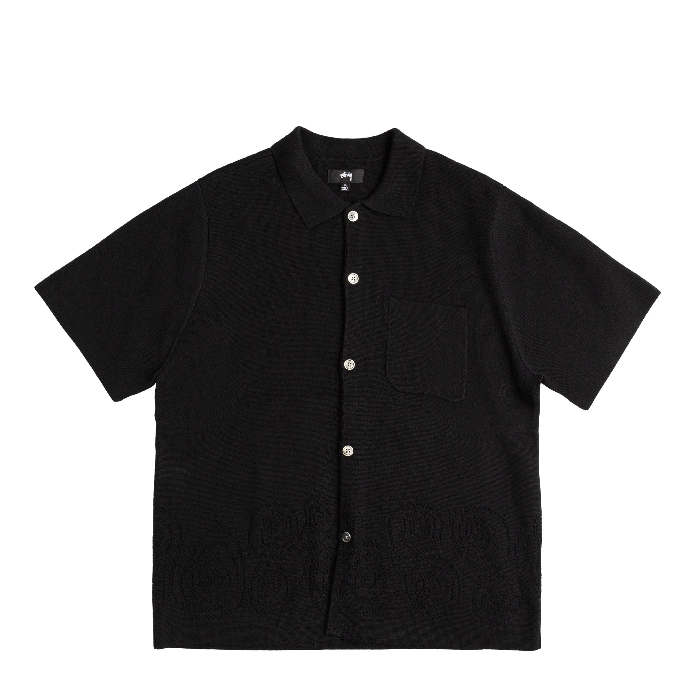 Stussy Perforated Swirl Knit Shirt buy now at Asphaltgold Online Store!