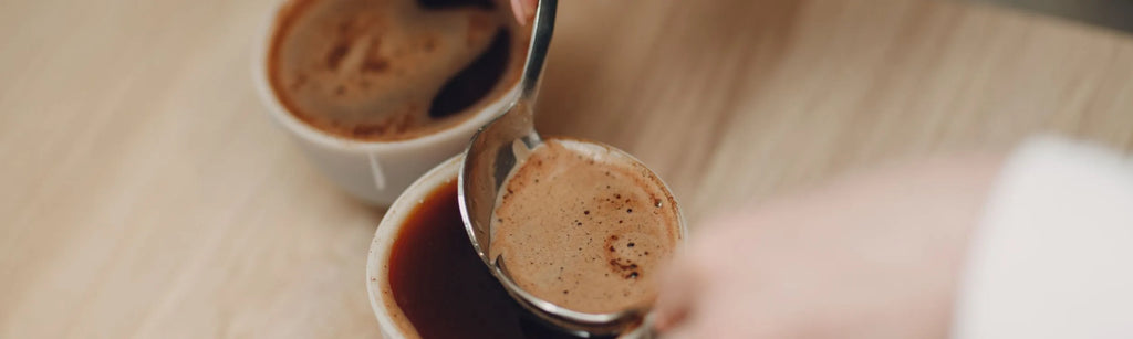 cupping, tasting the coffee, tulum coffee