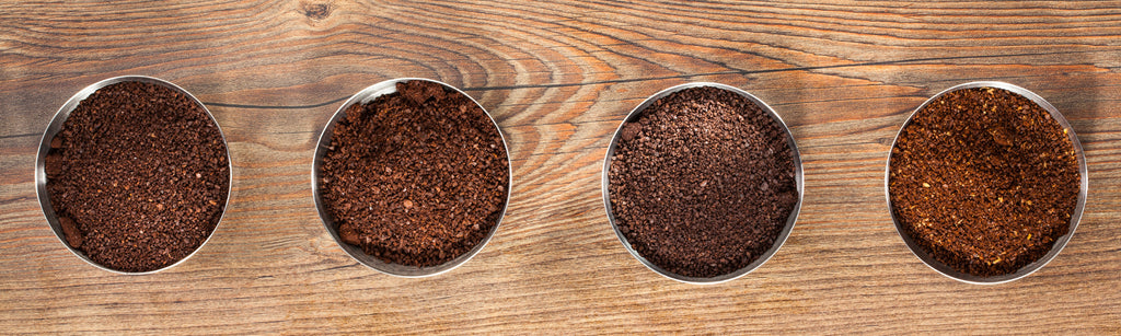 roasted coffee, different grind size coffee,