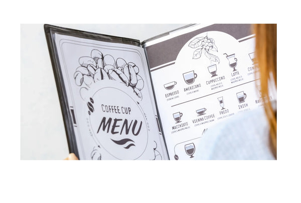 menu, coffee menu.
