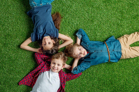 Children with Healthy Immune System laying on grass