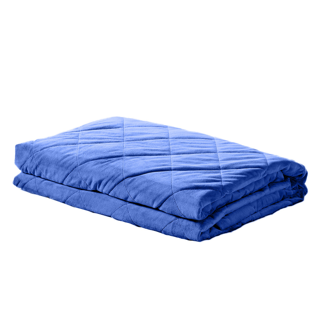 DreamZ 9KG Anti Anxiety Weighted Blanket Gravity Blankets Royal Blue C