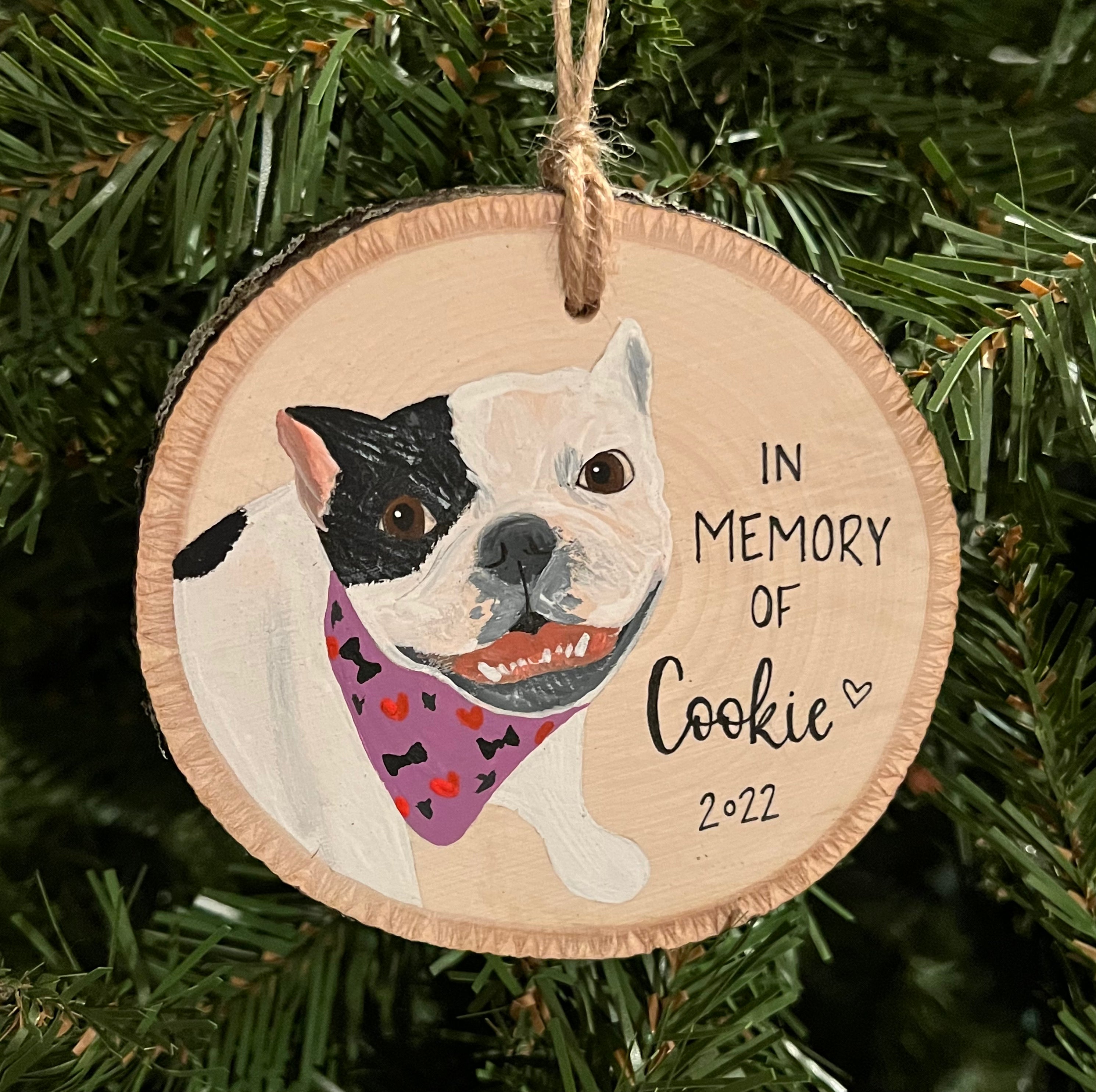 Custom Pet-Only Animal Portrait Ornament
