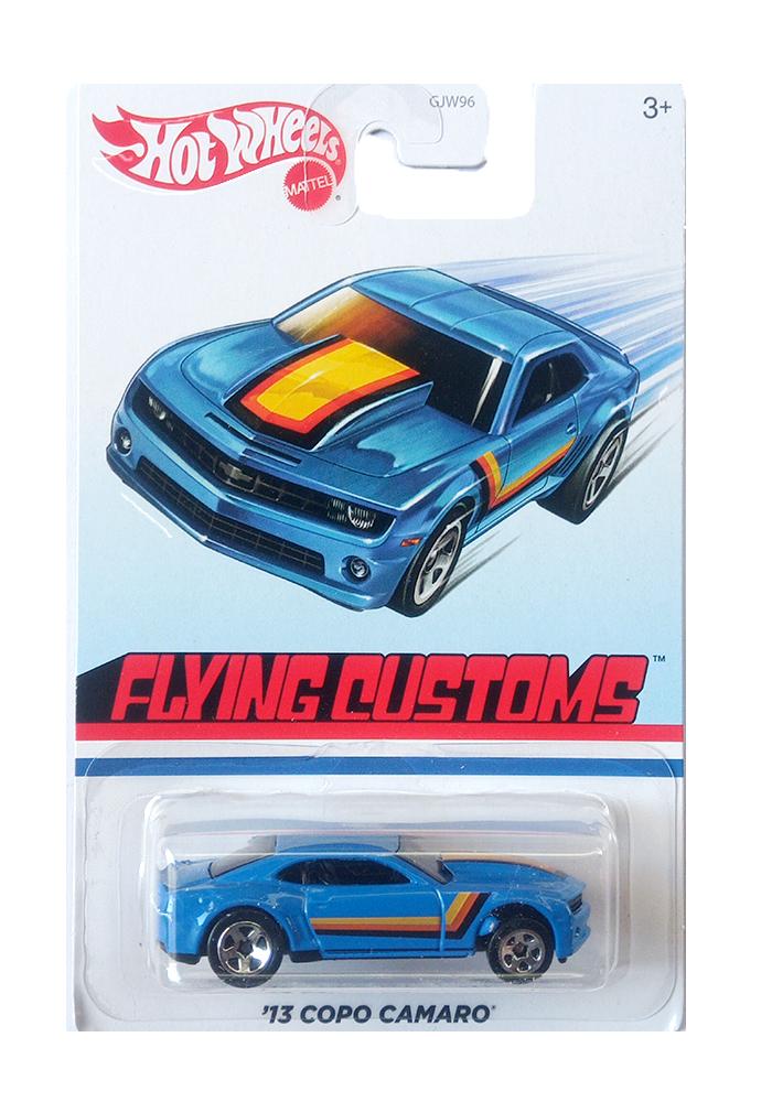 EXCLUSIVES Hot Wheels Flying Customs '13 Copo Camaro - Blue - 2019 Car–  