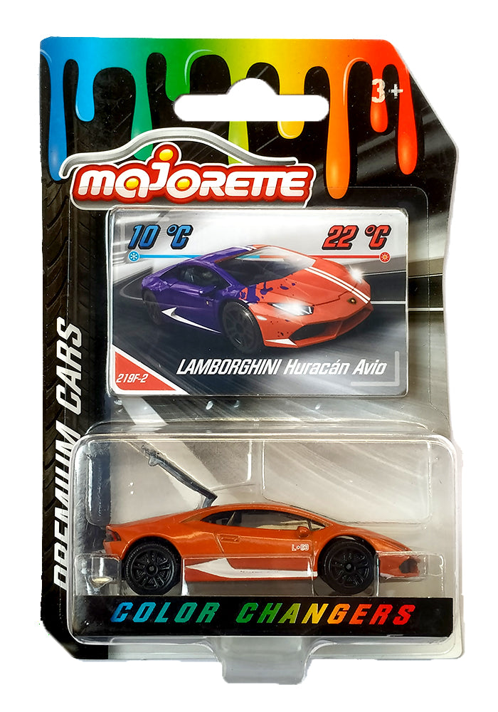 Majorette Premium Cars Color Changers Lamborghini Huracan Avio - Orang–  