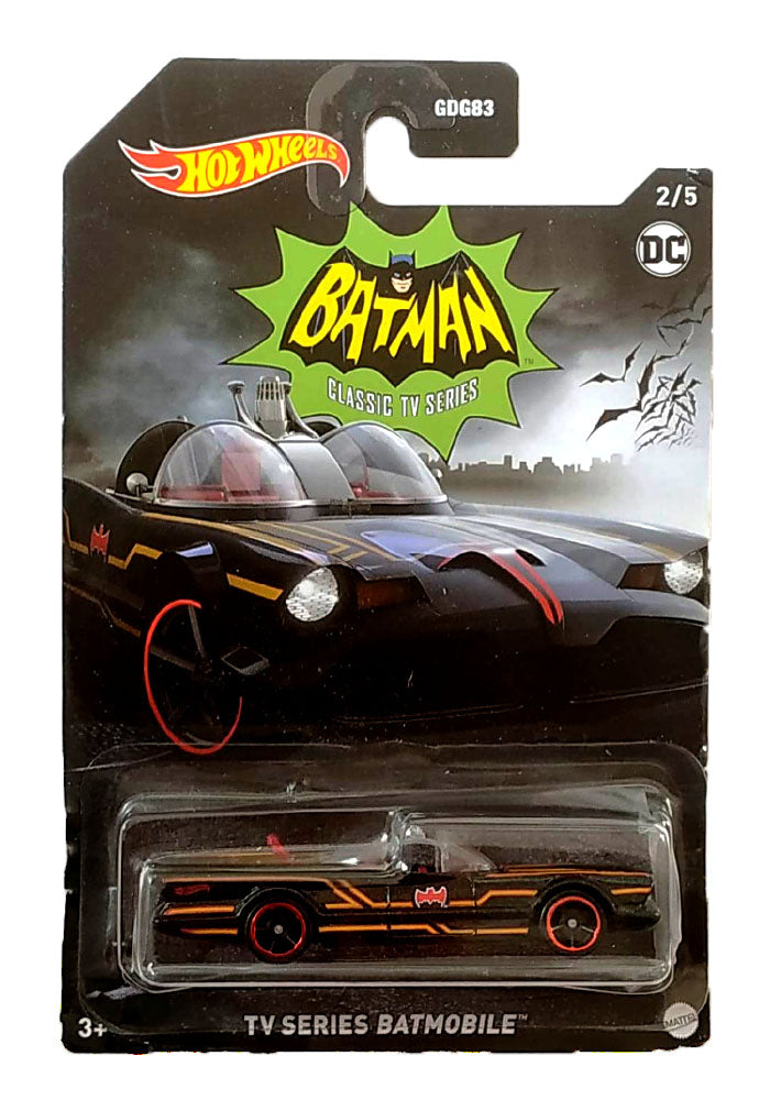 EXCLUSIVES Hot Wheels DC Comics Batman Classic TV Series Batmobile - B–  