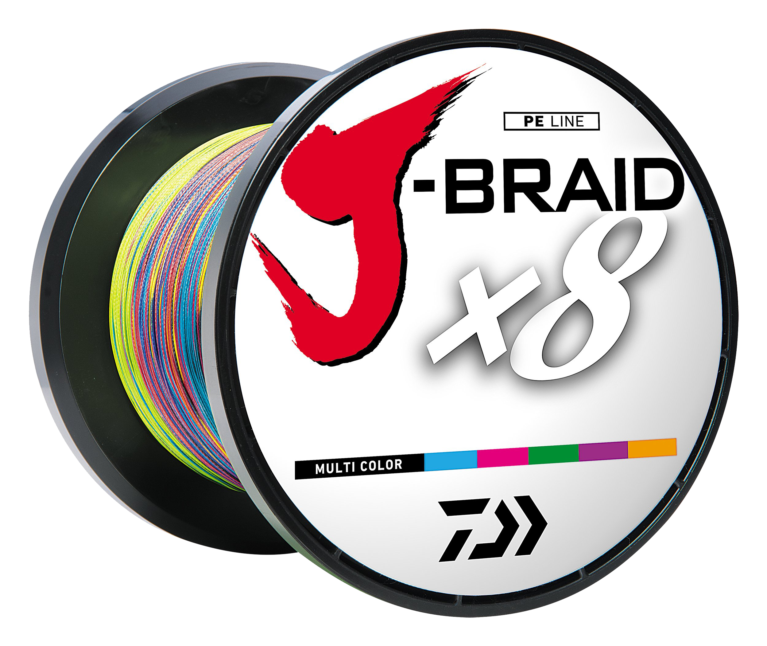 Daiwa J-Braid x4 Braided Line - Multi Color