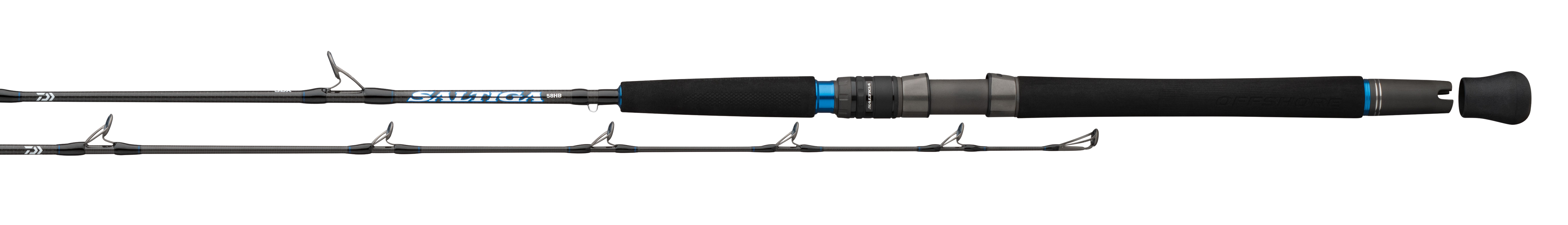 Daiwa SATR632MHS Saltiga Saltwater Travel Rod, Sections= 2, Line Wt. =  30-50 Braid, Multi, One Size : : Sports & Outdoors