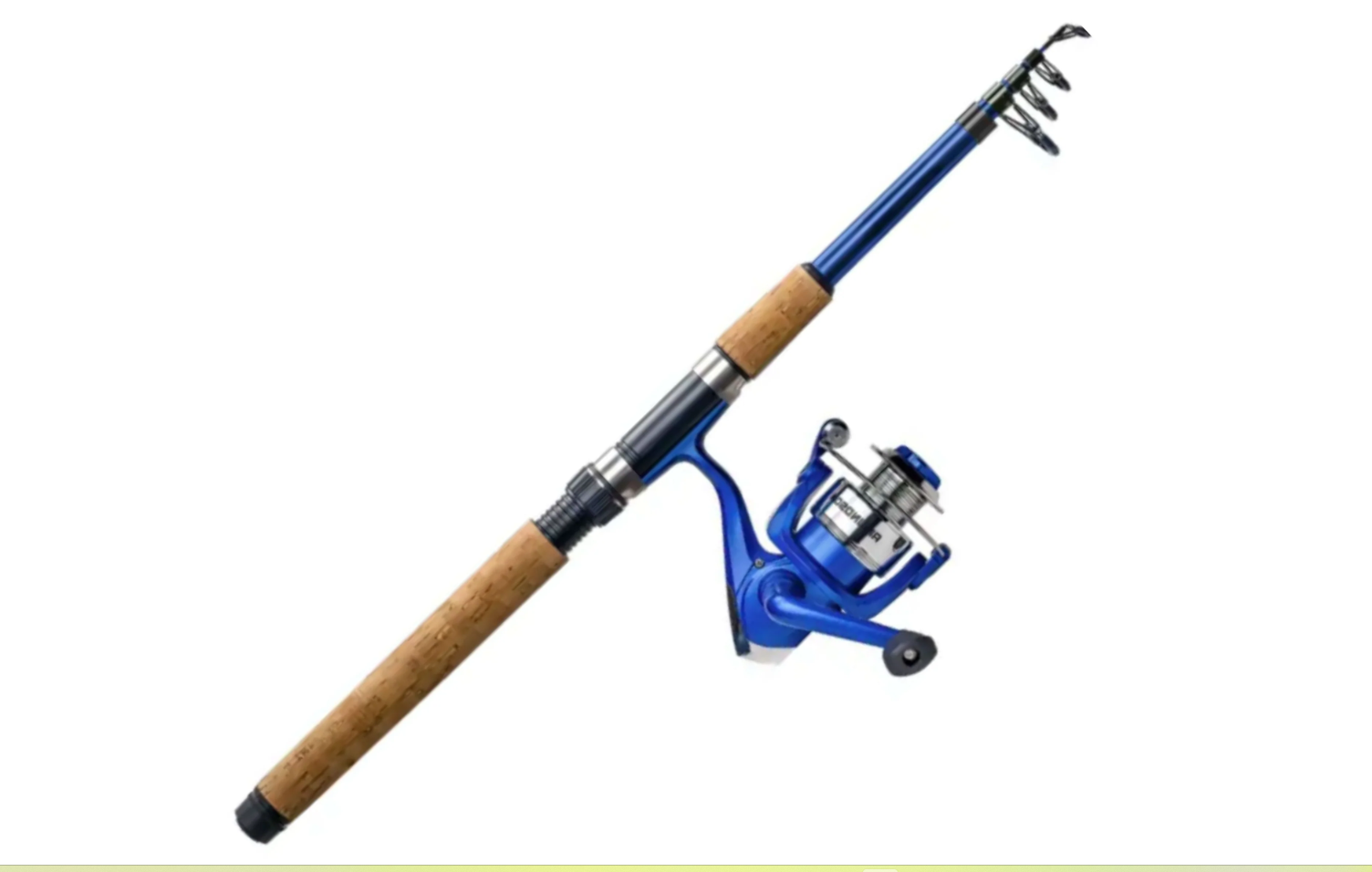 Shakespeare Catch More Fish Salmon Spinning Fishing Rod and Reel Combo,  Pre-Spooled, Medium-Heavy, 8-ft, 2-pc