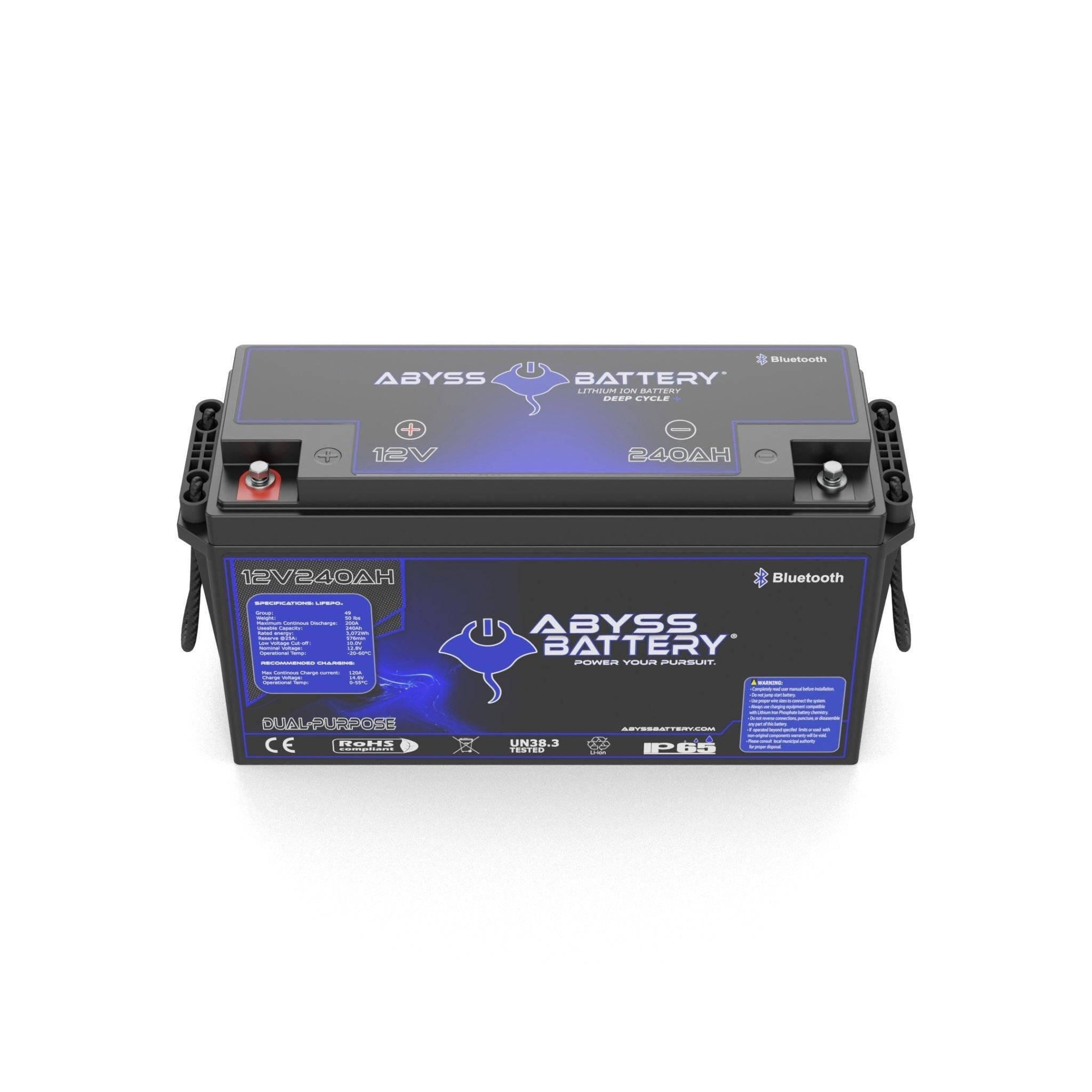 ABYSS® 12V 240Ah Dual Purpose Lithium Marine Battery - Abyss Battery product image