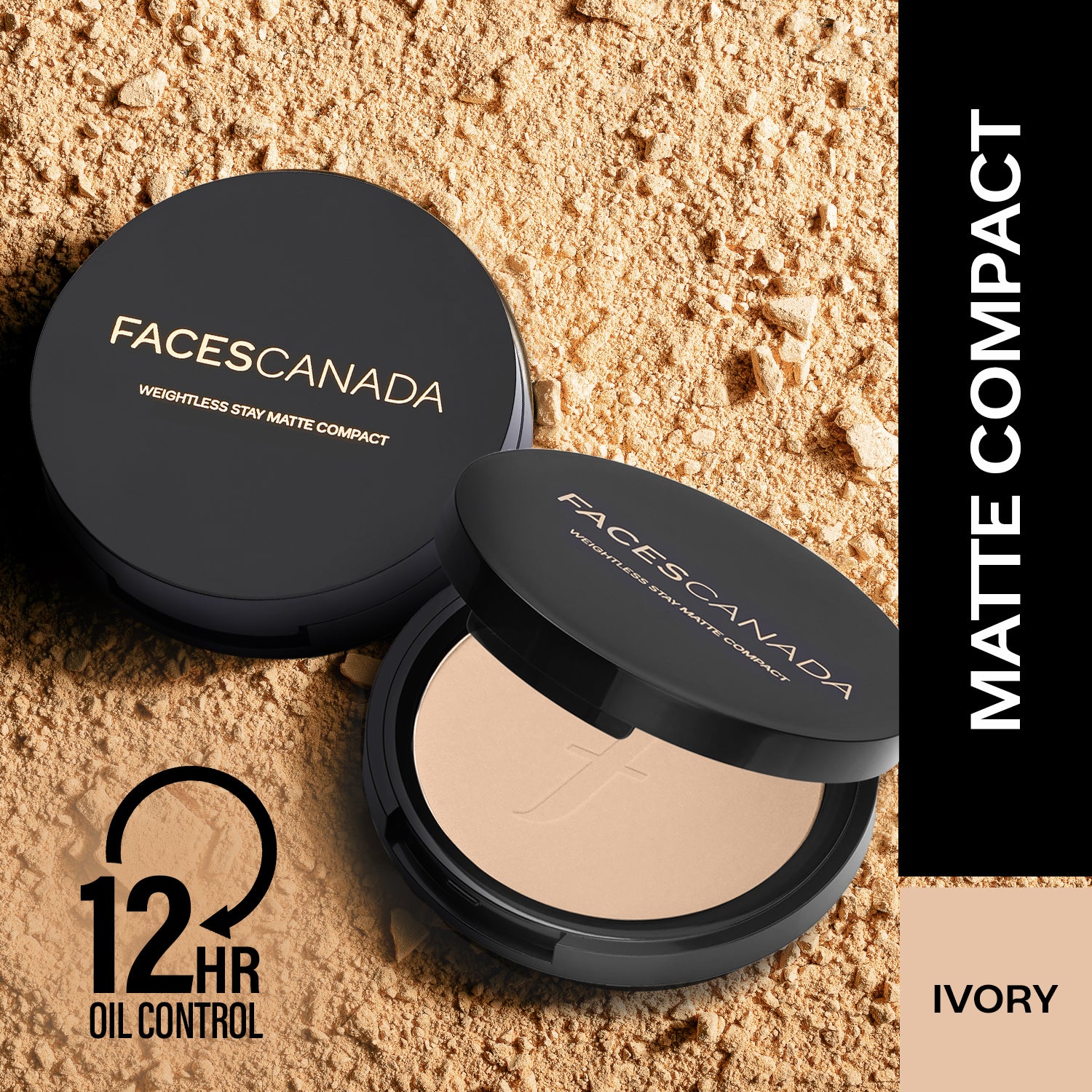 Weightless Stay Matte Compact SPF20 Vitamin E & Shea Butter - Faces Canada product image