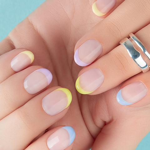 37 Cute Spring Nail Art Designs : White Floral & French Tip Nails