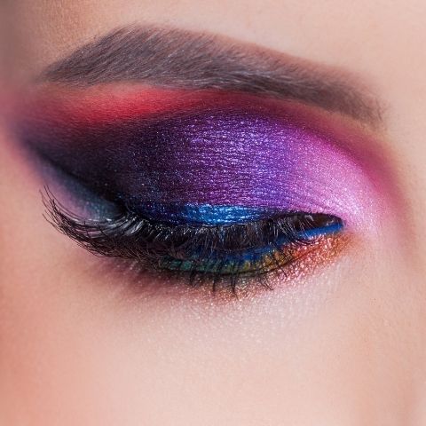 Super Glam Colorful Makeup. Like what you see? Follow